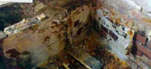 Example of dry rot in Northwich