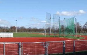 Photo of the running track in Warrington