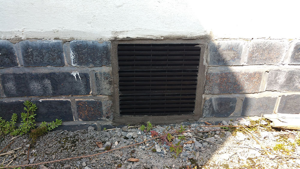 large sub floor vent installed in Northwich by Atlantis